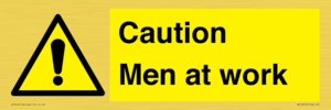 Caution Men at work